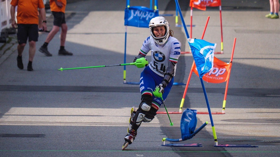 Lorenza Cesaris vince la Coppa del Mondo di slalom gigante Inline alpine