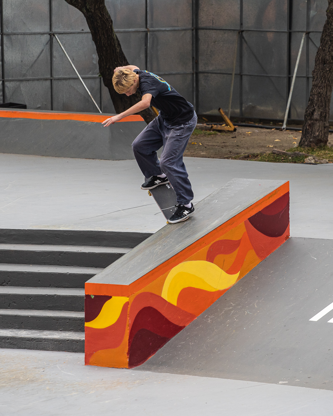 Massimo Cristofoletti nollie crooked grind ph. Federico Romanello