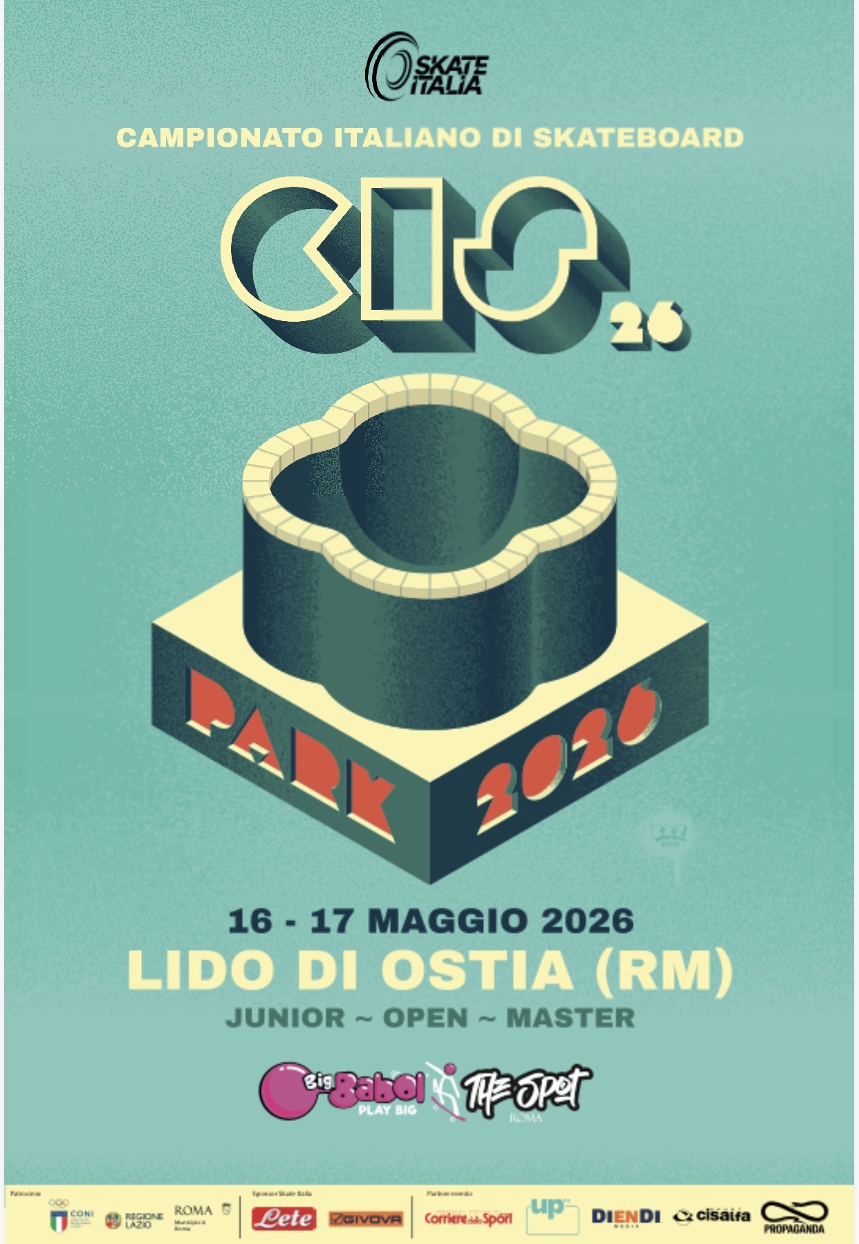 Post CIS park 2026 con loghi