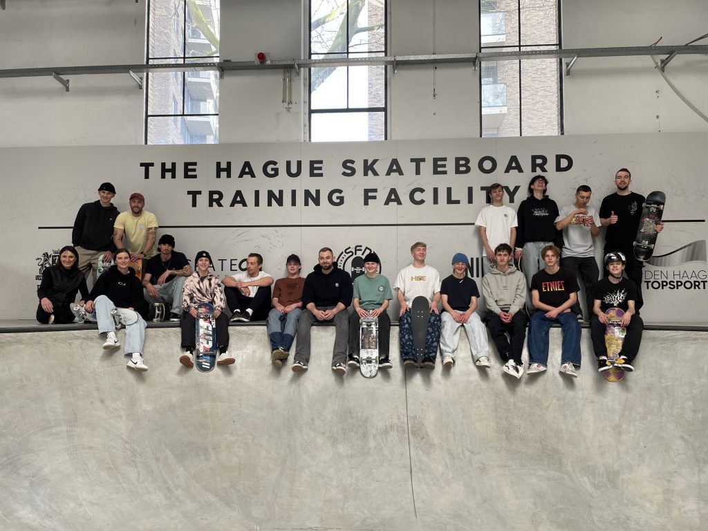 La nazionale di skateboard street a Den Haag